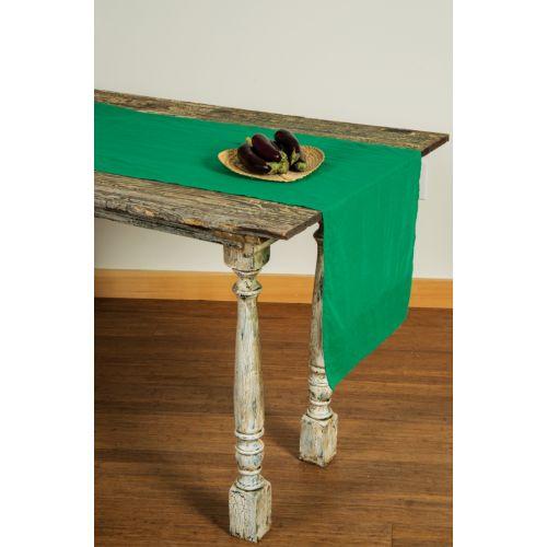 Emerald Green Cotton Voile Table Runner - PaperLanternStore.com - Paper Lanterns, Decor, Party Lights &amp; More
