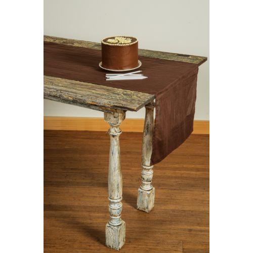 Espresso Brown Cotton Voile Table Runner - PaperLanternStore.com - Paper Lanterns, Decor, Party Lights &amp; More