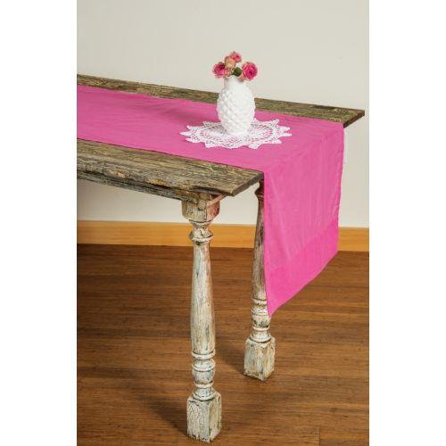 Fuchsia Pink Cotton Voile Table Runner - PaperLanternStore.com - Paper Lanterns, Decor, Party Lights &amp; More