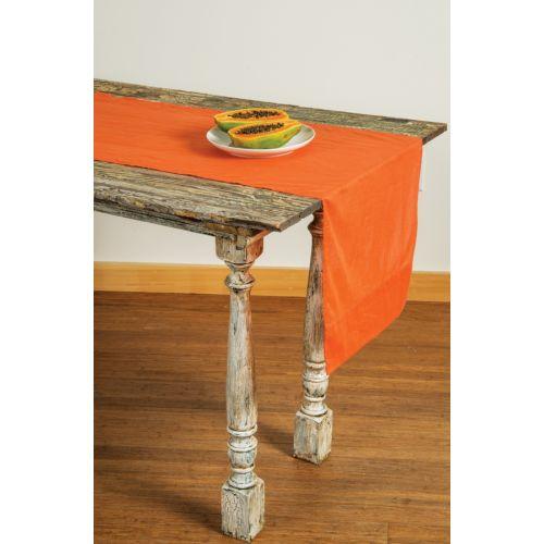 Mango Orange Cotton Voile Table Runner - PaperLanternStore.com - Paper Lanterns, Decor, Party Lights &amp; More
