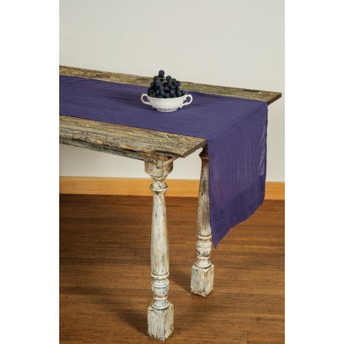 Navy Blue Cotton Voile Table Runner - PaperLanternStore.com - Paper Lanterns, Decor, Party Lights &amp; More