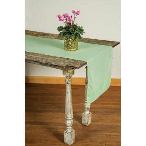 Spa Green Cotton Voile Table Runner - PaperLanternStore.com - Paper Lanterns, Decor, Party Lights &amp; More