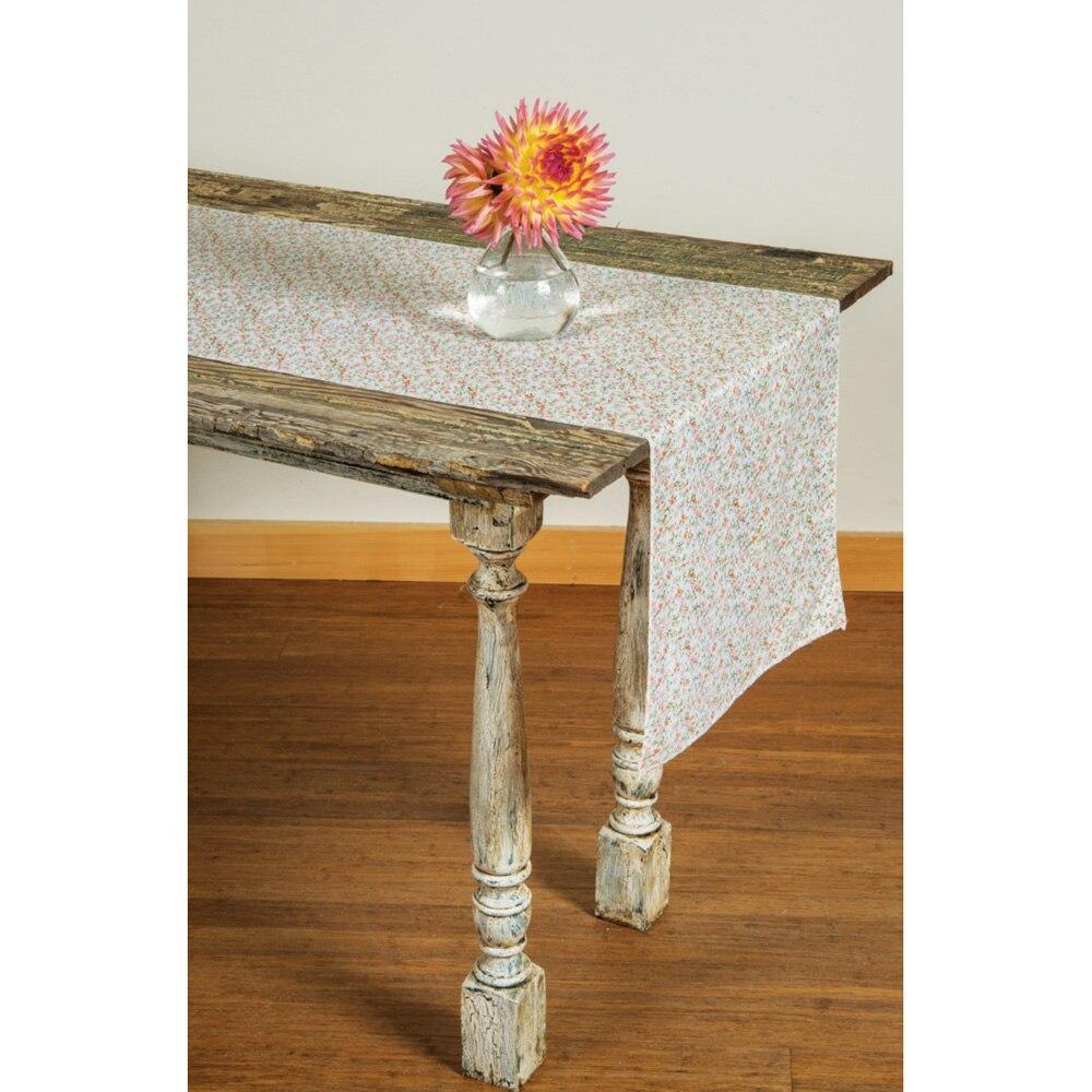 Mango Orange Floral Table Runner - PaperLanternStore.com - Paper Lanterns, Decor, Party Lights &amp; More