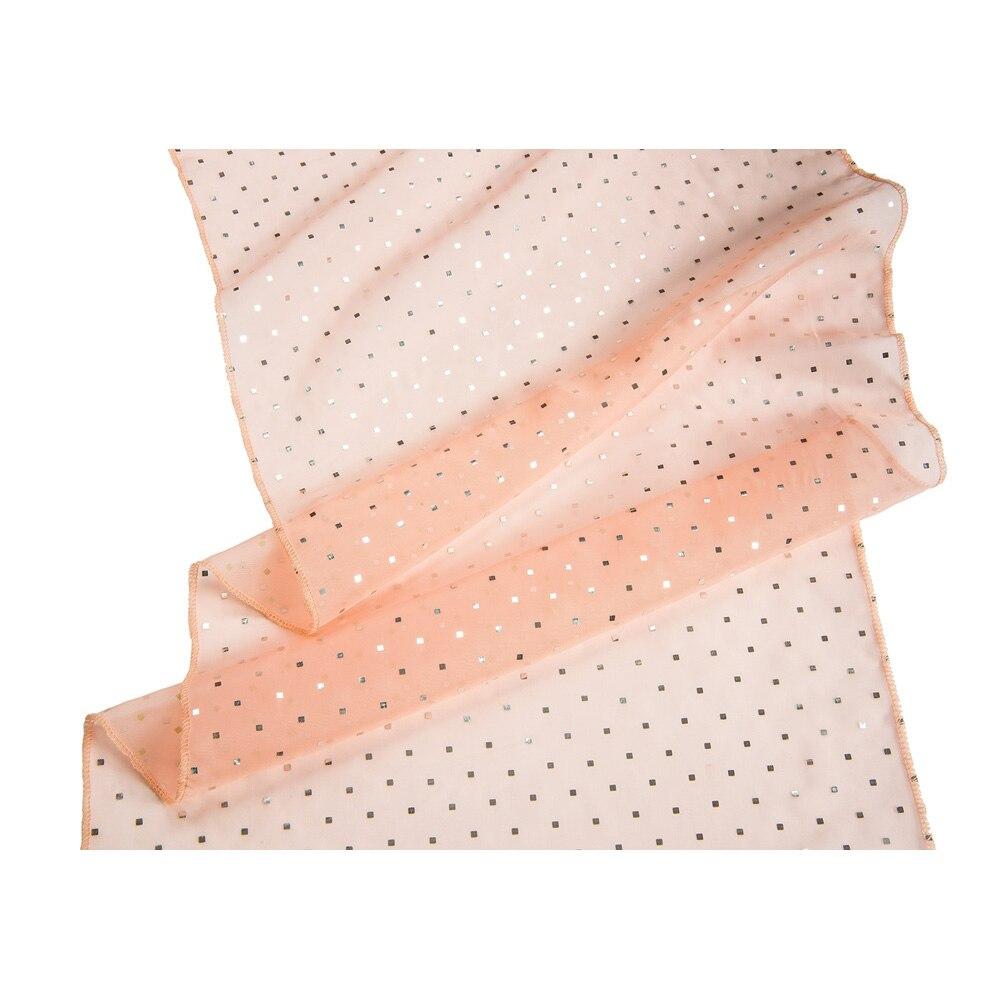 Peach Sequin Table Runner - PaperLanternStore.com - Paper Lanterns, Decor, Party Lights &amp; More