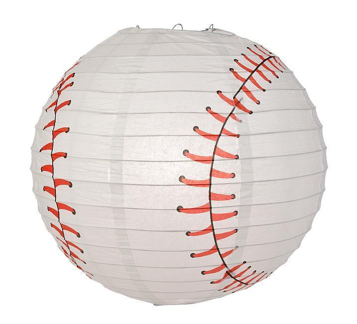 Miami Pro Baseball 14-inch Paper Lanterns 5pc Combo Party Pack - Blue, Black, Red & Grey