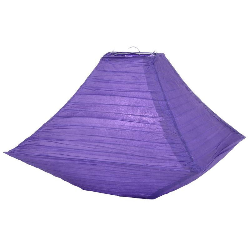 14" Dark Purple Pagoda Paper Lantern - PaperLanternStore.com - Paper Lanterns, Decor, Party Lights & More