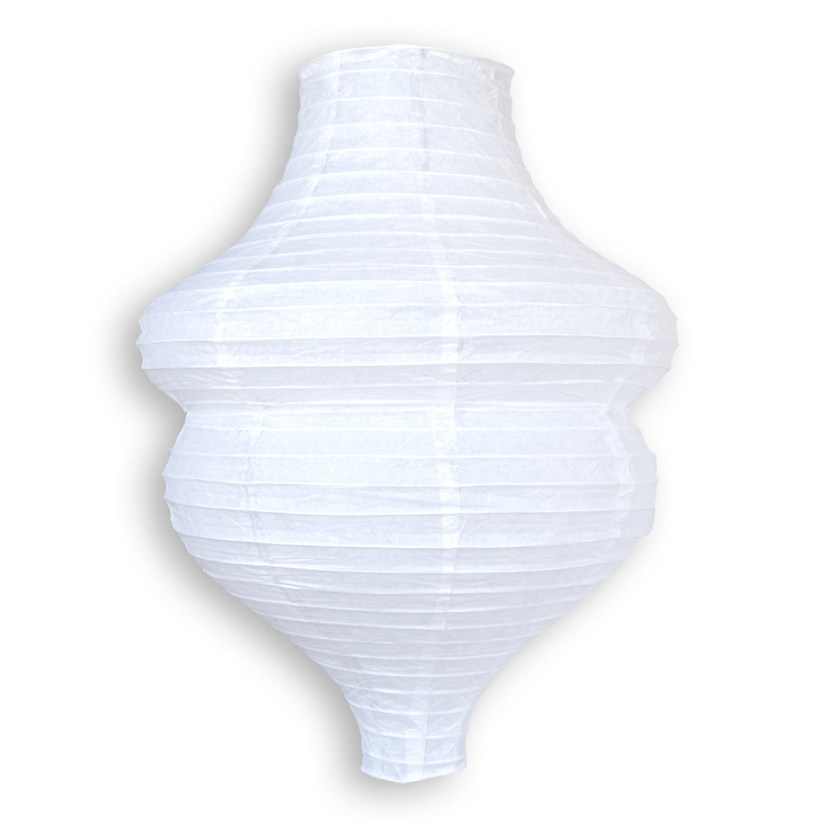 White Beehive Unique Shaped Paper Lantern, 16-inch x 22-inch