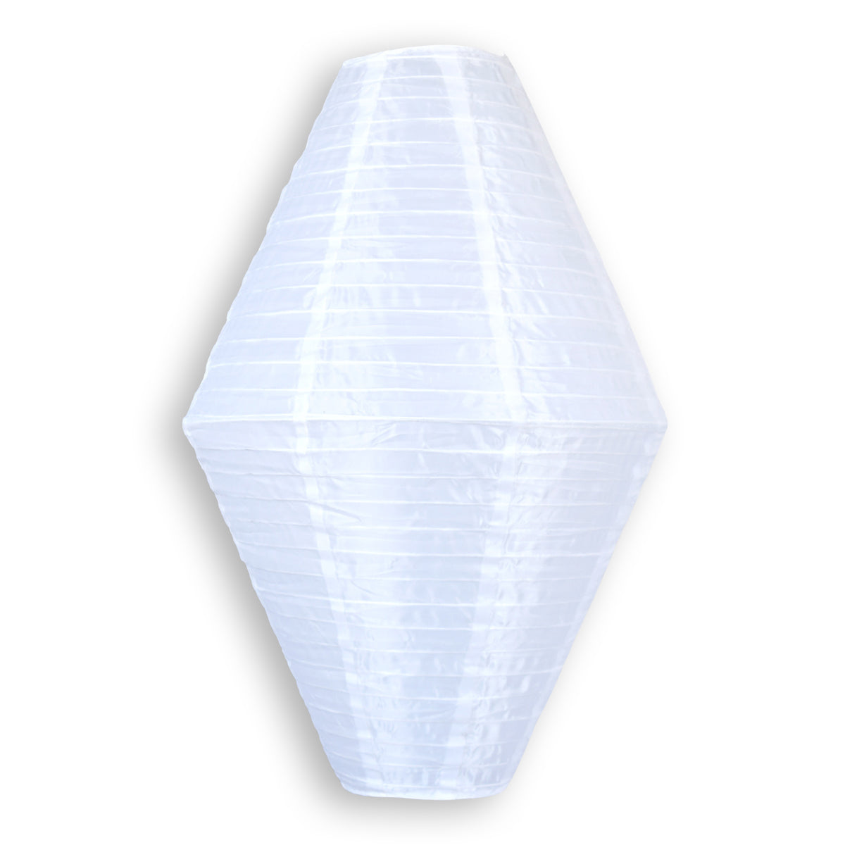 3-PACK | White Diamond Unique Shaped Shimmering Nylon Lanterns