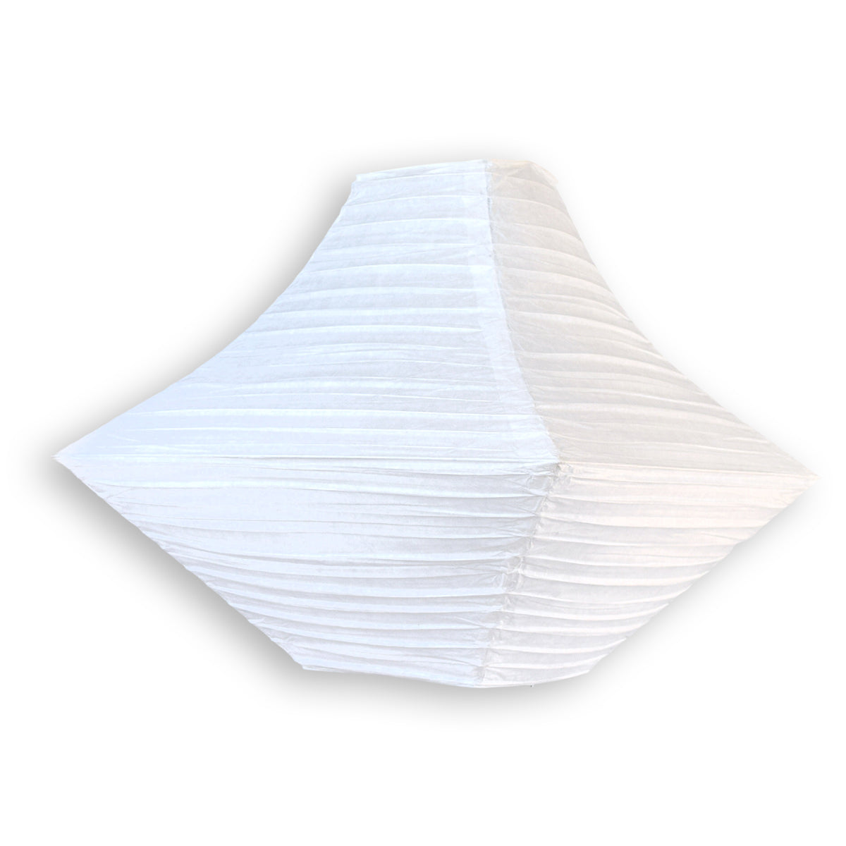 16" White Pagoda Unique Shaped Paper Lantern
