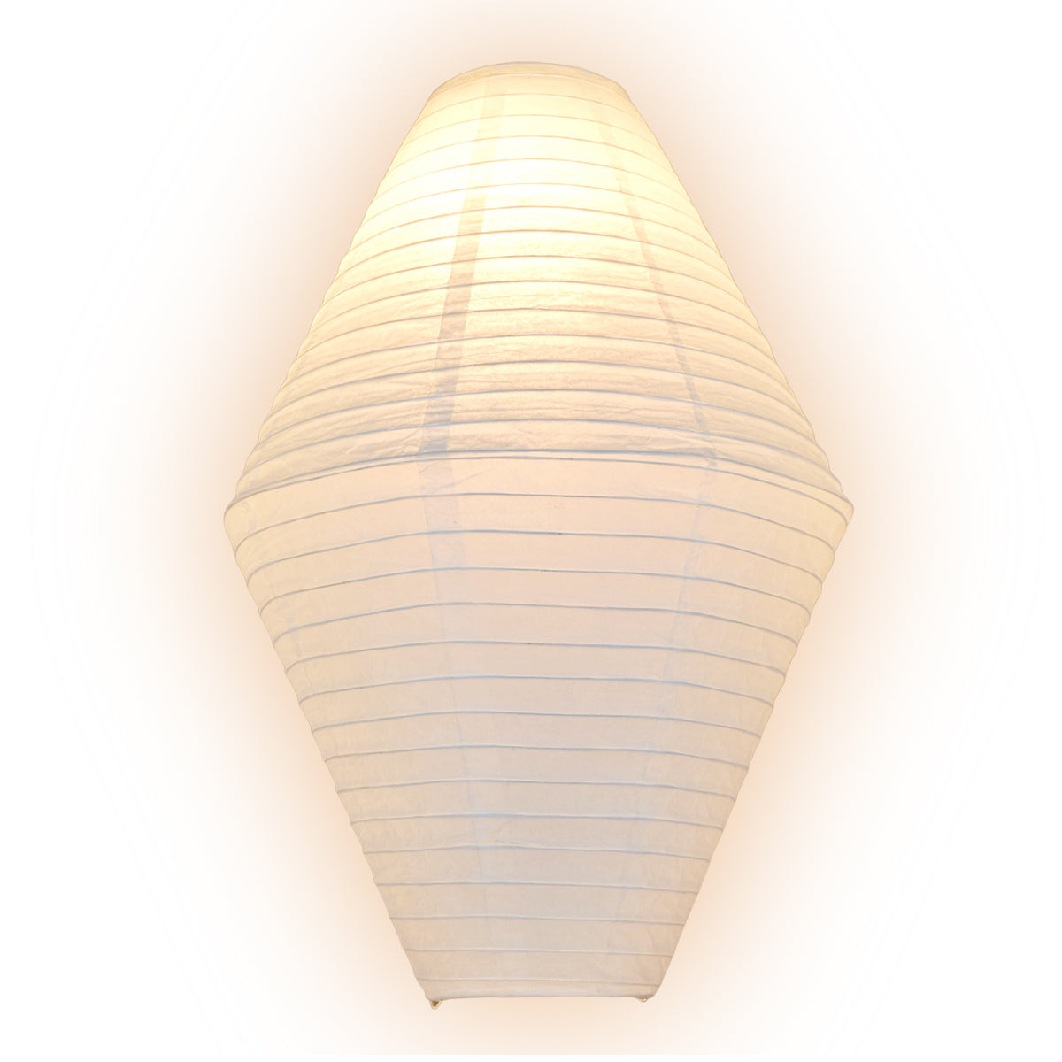 White Diamond Unique Shaped Paper Lantern, 16-inch x 24-inch