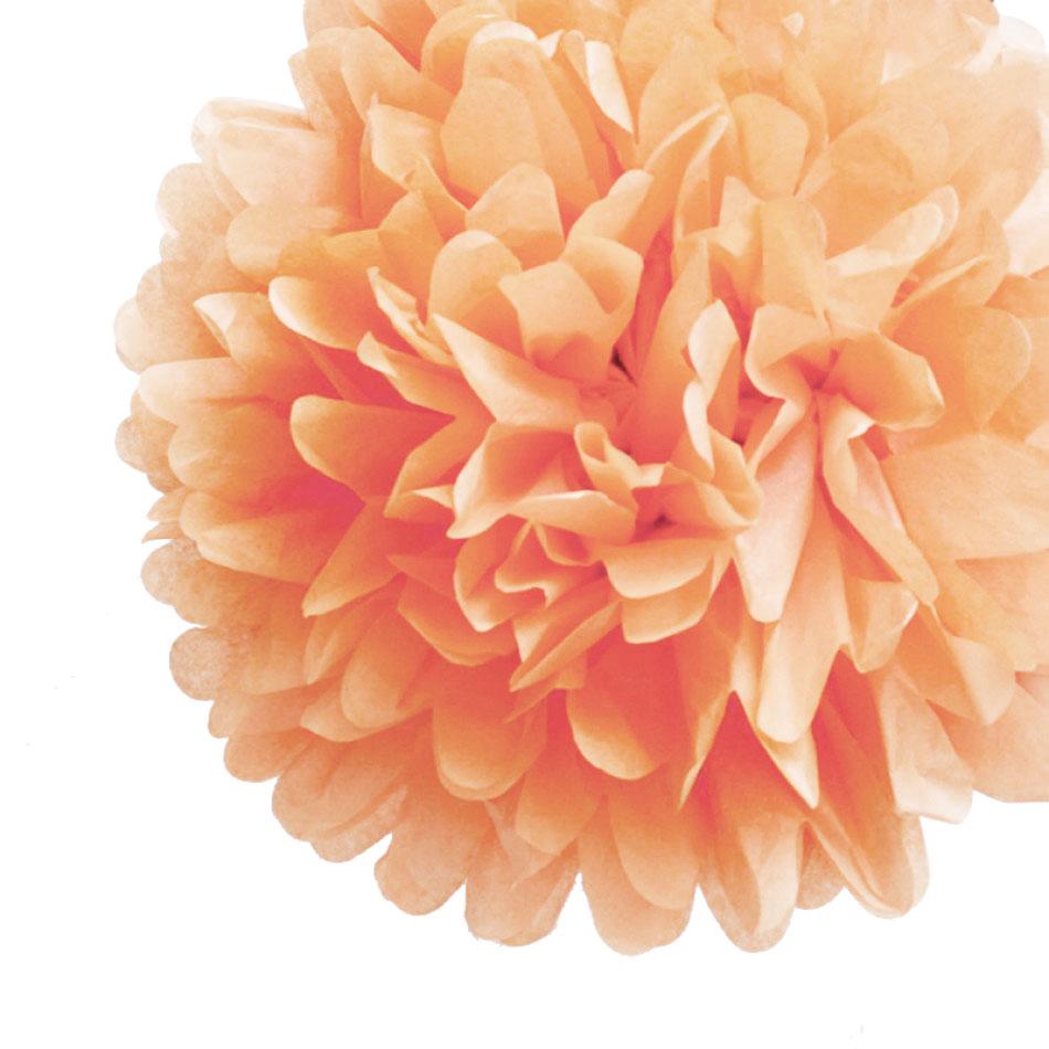 EZ-Fluff 20&quot; Blush Tissue Paper Pom Poms Flowers Balls, Hanging Decorations (4 PACK) - PaperLanternStore.com - Paper Lanterns, Decor, Party Lights &amp; More