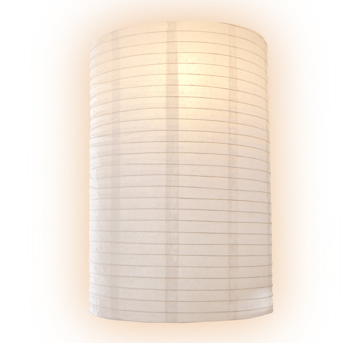 Jumbo White Cylinder Unique Shaped Paper Lanterns, 20-inch x 30-inch (Value Packs)