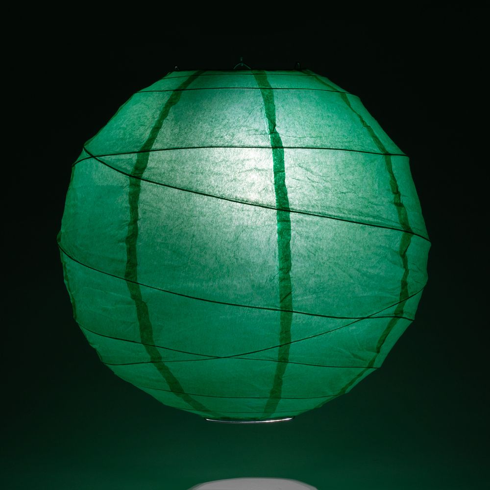 10&quot; Arcadia Teal Round Paper Lantern, Crisscross Ribbing, Chinese Hanging Wedding &amp; Party Decoration - PaperLanternStore.com - Paper Lanterns, Decor, Party Lights &amp; More