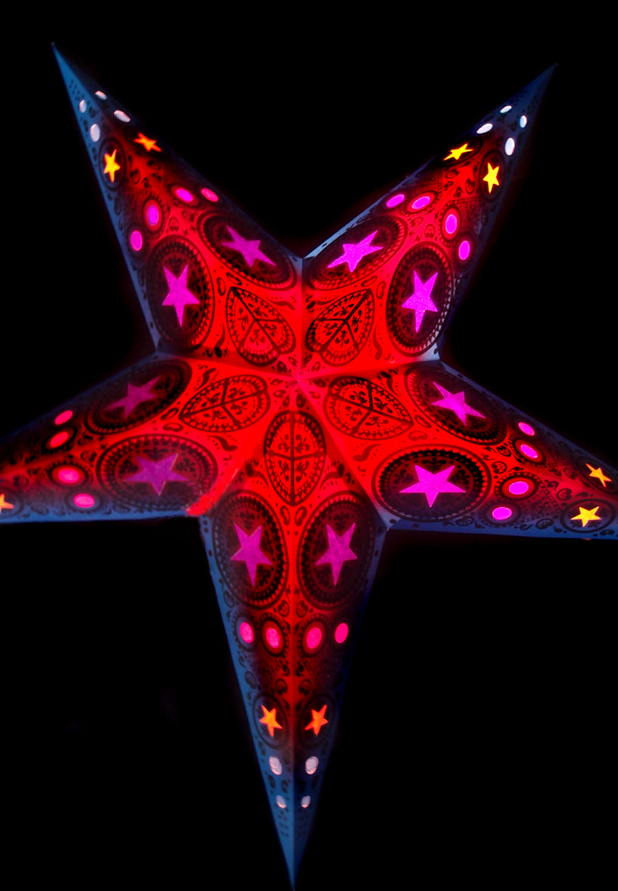 24&quot; Mystic Star Window Paper Star Lantern, Chinese Hanging Wedding &amp; Party Decoration - PaperLanternStore.com - Paper Lanterns, Decor, Party Lights &amp; More