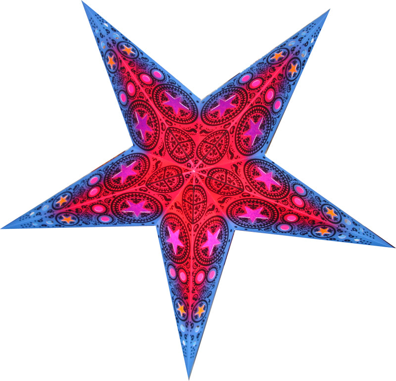 24&quot; Mystic Star Window Paper Star Lantern, Chinese Hanging Wedding &amp; Party Decoration - PaperLanternStore.com - Paper Lanterns, Decor, Party Lights &amp; More