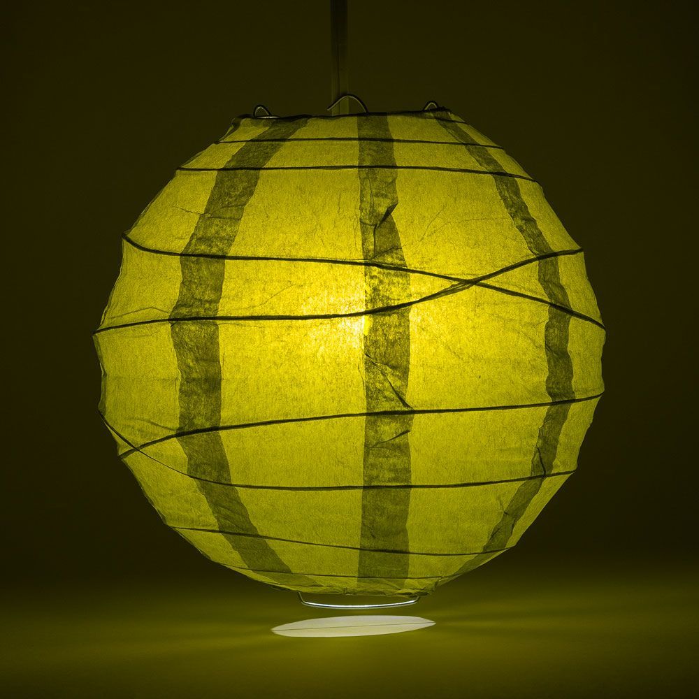 24&quot; Pear Round Paper Lantern, Crisscross Ribbing, Chinese Hanging Wedding &amp; Party Decoration - PaperLanternStore.com - Paper Lanterns, Decor, Party Lights &amp; More