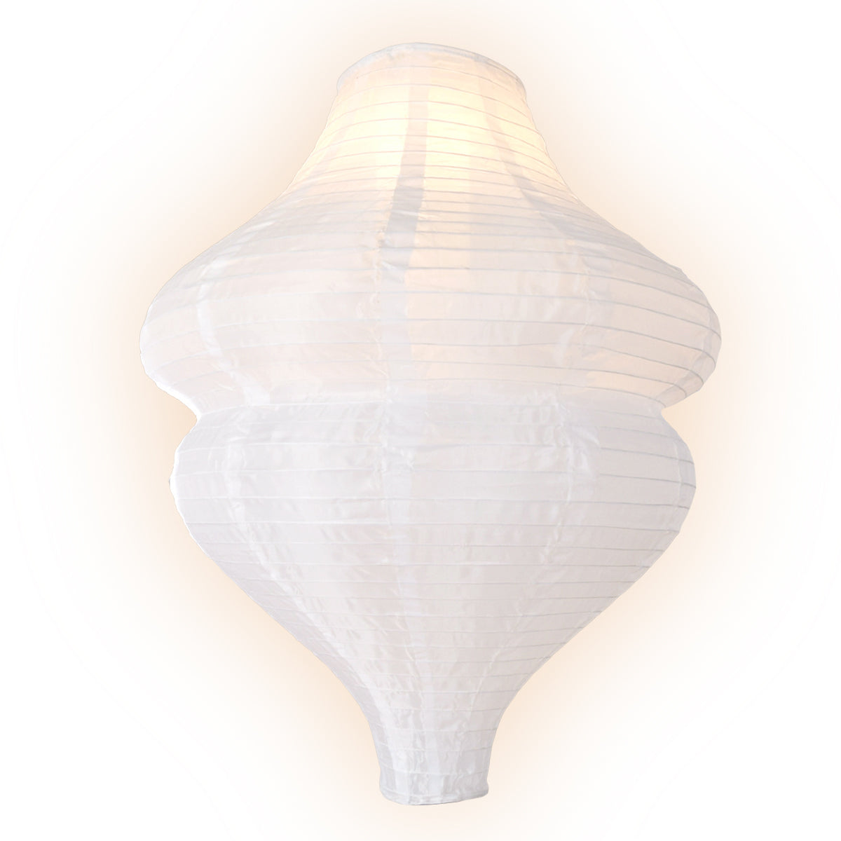 Jumbo White Beehive Unique Shaped Shimmering Nylon Lantern, 24-inch x 30-inch