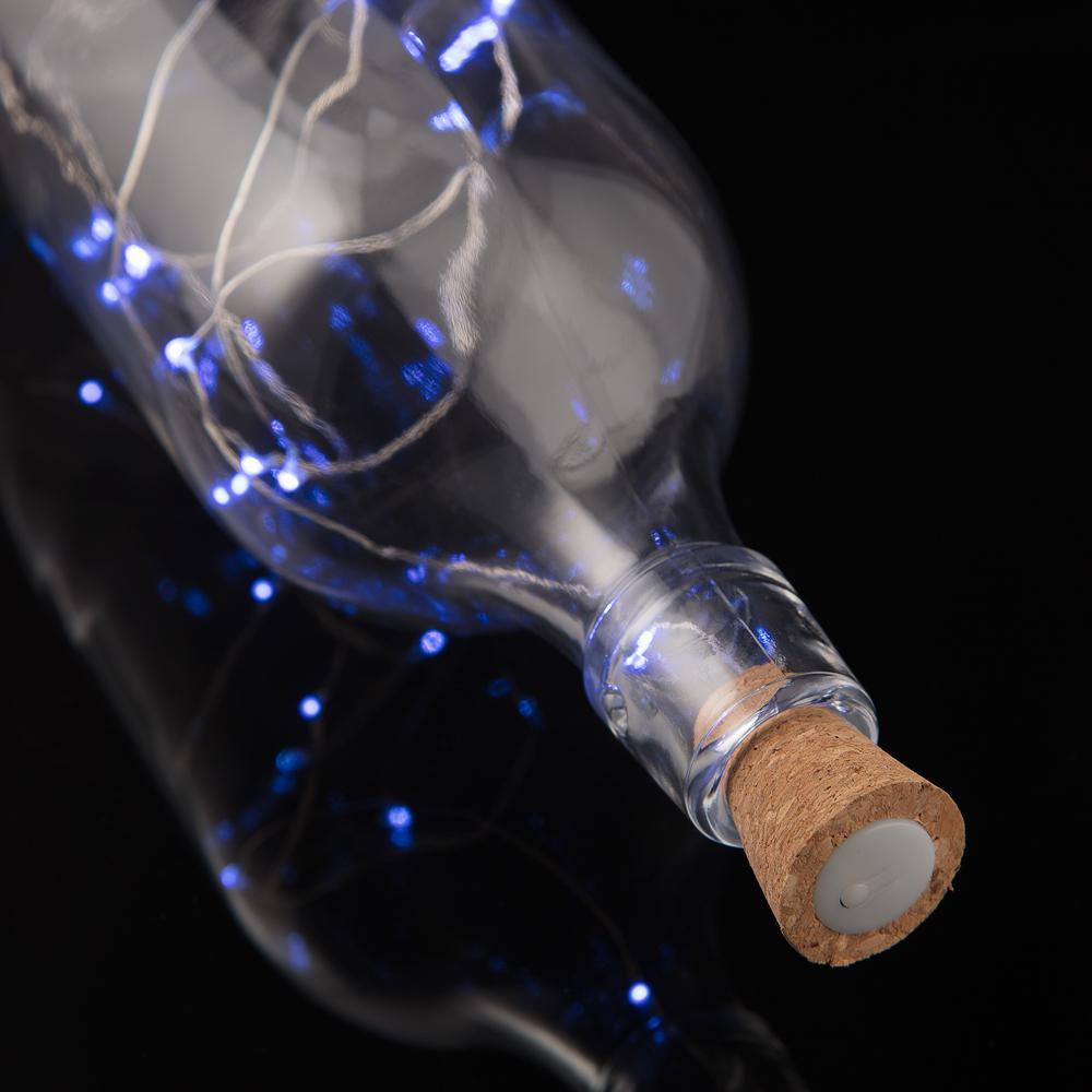 3 Pack|15 Super Bright Cool White LED Battery Operated Wine Bottle lights With Real Cork DIY Fairy String Light For Home Wedding Party Decoration - PaperLanternStore.com - Paper Lanterns, Decor, Party Lights &amp; More