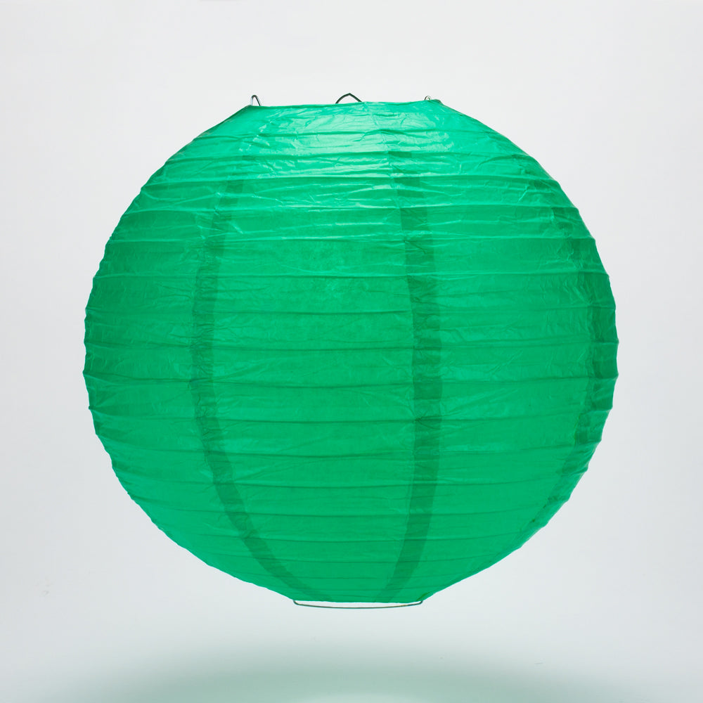 30&quot; Arcadia Teal Jumbo Round Paper Lantern, Even Ribbing, Chinese Hanging Wedding &amp; Party Decoration - PaperLanternStore.com - Paper Lanterns, Decor, Party Lights &amp; More