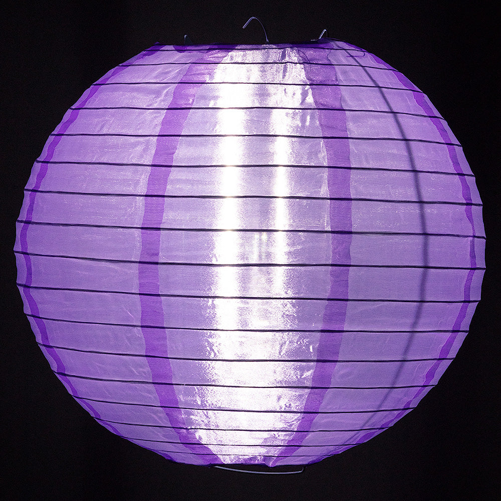 30&quot; Light Purple Jumbo Shimmering Nylon Lantern, Even Ribbing, Durable, Dry Outdoor Hanging Decoration - PaperLanternStore.com - Paper Lanterns, Decor, Party Lights &amp; More