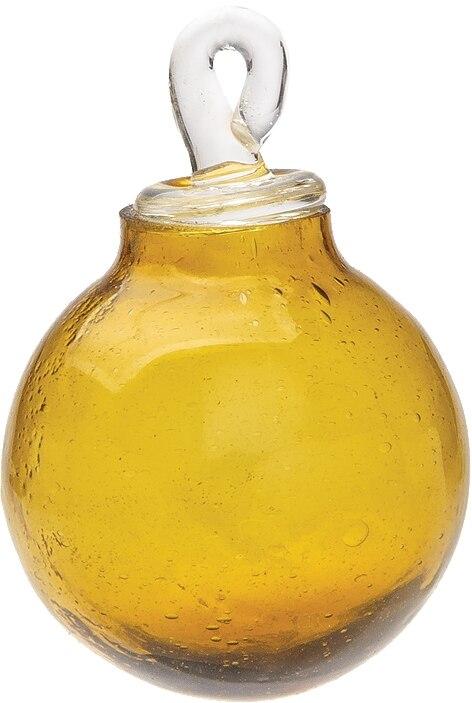 Root Beer Brown Cassandra Mini Recycled Glass Ball Ornament - PaperLanternStore.com - Paper Lanterns, Decor, Party Lights &amp; More