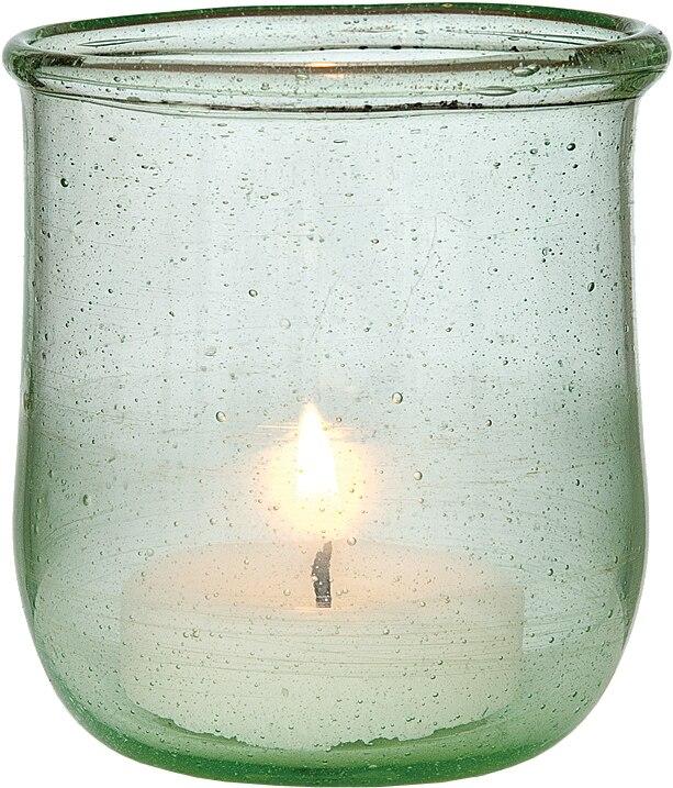 Light Green Starfish Recycled Glass Cup Candle Holder - PaperLanternStore.com - Paper Lanterns, Decor, Party Lights &amp; More
