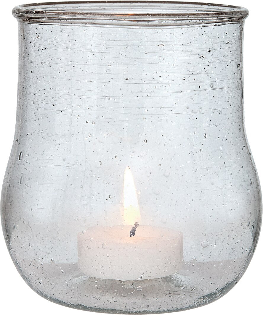 Clear Surf Recycled Glass Candle Holder and Vase - PaperLanternStore.com - Paper Lanterns, Decor, Party Lights &amp; More