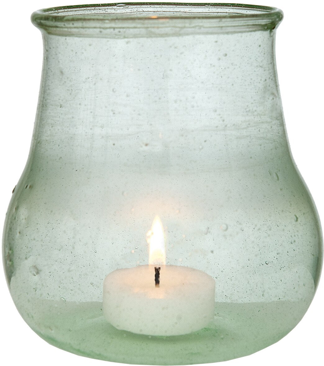 Light Green Surf Recycled Glass Candle Holder and Vase - PaperLanternStore.com - Paper Lanterns, Decor, Party Lights &amp; More