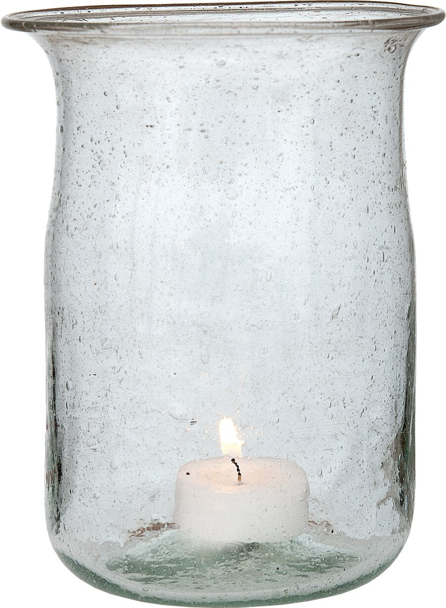 Clear Tidal Recycled Glass Tall Vase - PaperLanternStore.com - Paper Lanterns, Decor, Party Lights &amp; More