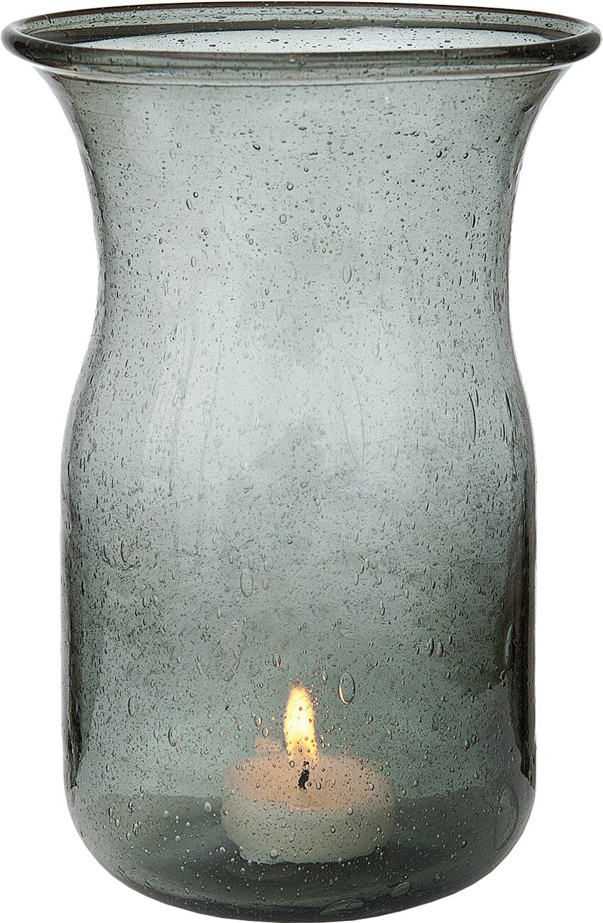 Charcoal Grey Tidal Recycled Glass Tall Vase - PaperLanternStore.com - Paper Lanterns, Decor, Party Lights &amp; More