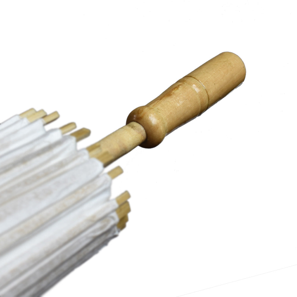 32&quot; Beige/Ivory Paper Parasol Umbrella - PaperLanternStore.com - Paper Lanterns, Decor, Party Lights &amp; More