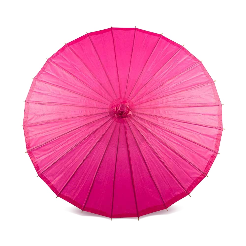 32&quot; Fuchsia Paper Parasol Umbrella - PaperLanternStore.com - Paper Lanterns, Decor, Party Lights &amp; More