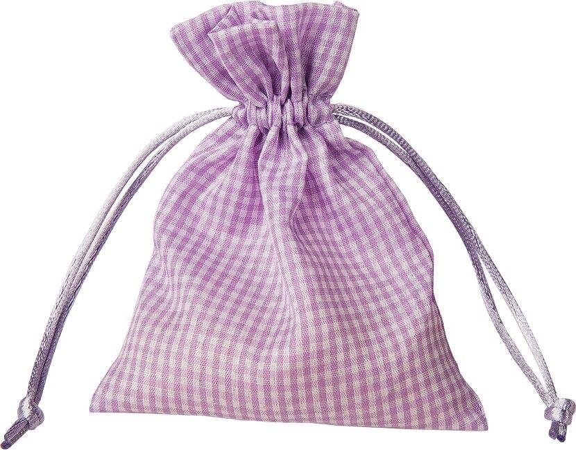 Lilac Purple Gingham Favor Bag, Set of 10 - PaperLanternStore.com - Paper Lanterns, Decor, Party Lights &amp; More