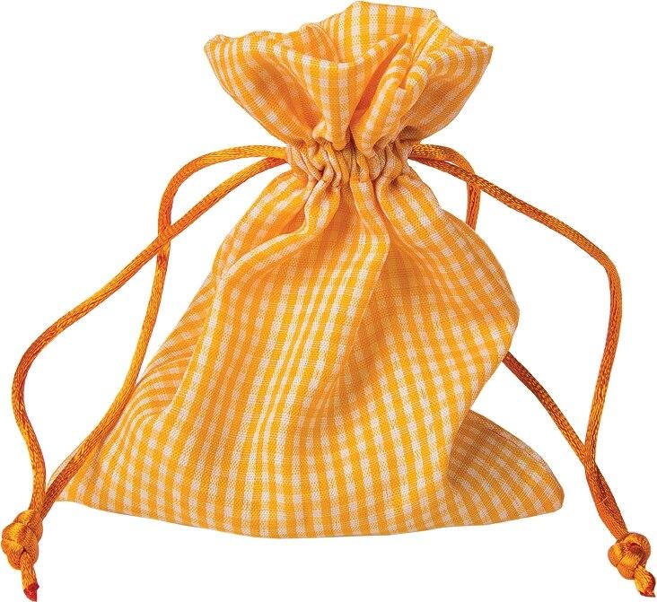 Light Orange Gingham Favor Bag, Set of 10 - PaperLanternStore.com - Paper Lanterns, Decor, Party Lights &amp; More