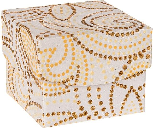 Ivory Walkabout Extra Small Paper Gift Box - PaperLanternStore.com - Paper Lanterns, Decor, Party Lights &amp; More