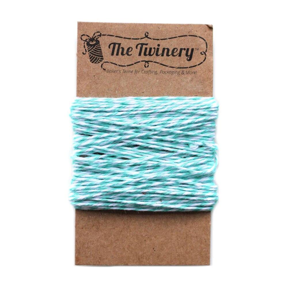 Robin Egg Striped Baker&#39;s Twine 15 Yards - PaperLanternStore.com - Paper Lanterns, Decor, Party Lights &amp; More