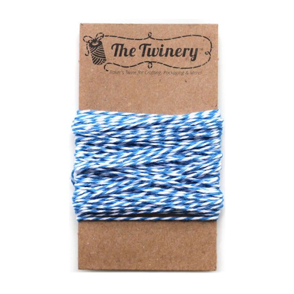 Wedgwood Blue Striped Baker&#39;s Twine 15 Yards - PaperLanternStore.com - Paper Lanterns, Decor, Party Lights &amp; More
