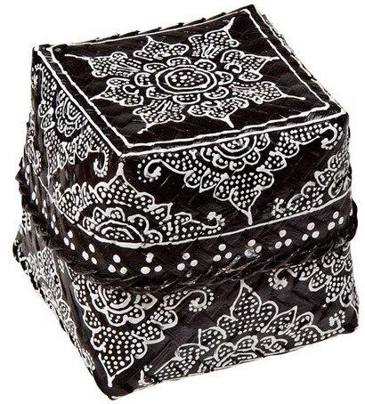 Black Painted Palm Gift and Favor Box - PaperLanternStore.com - Paper Lanterns, Decor, Party Lights &amp; More