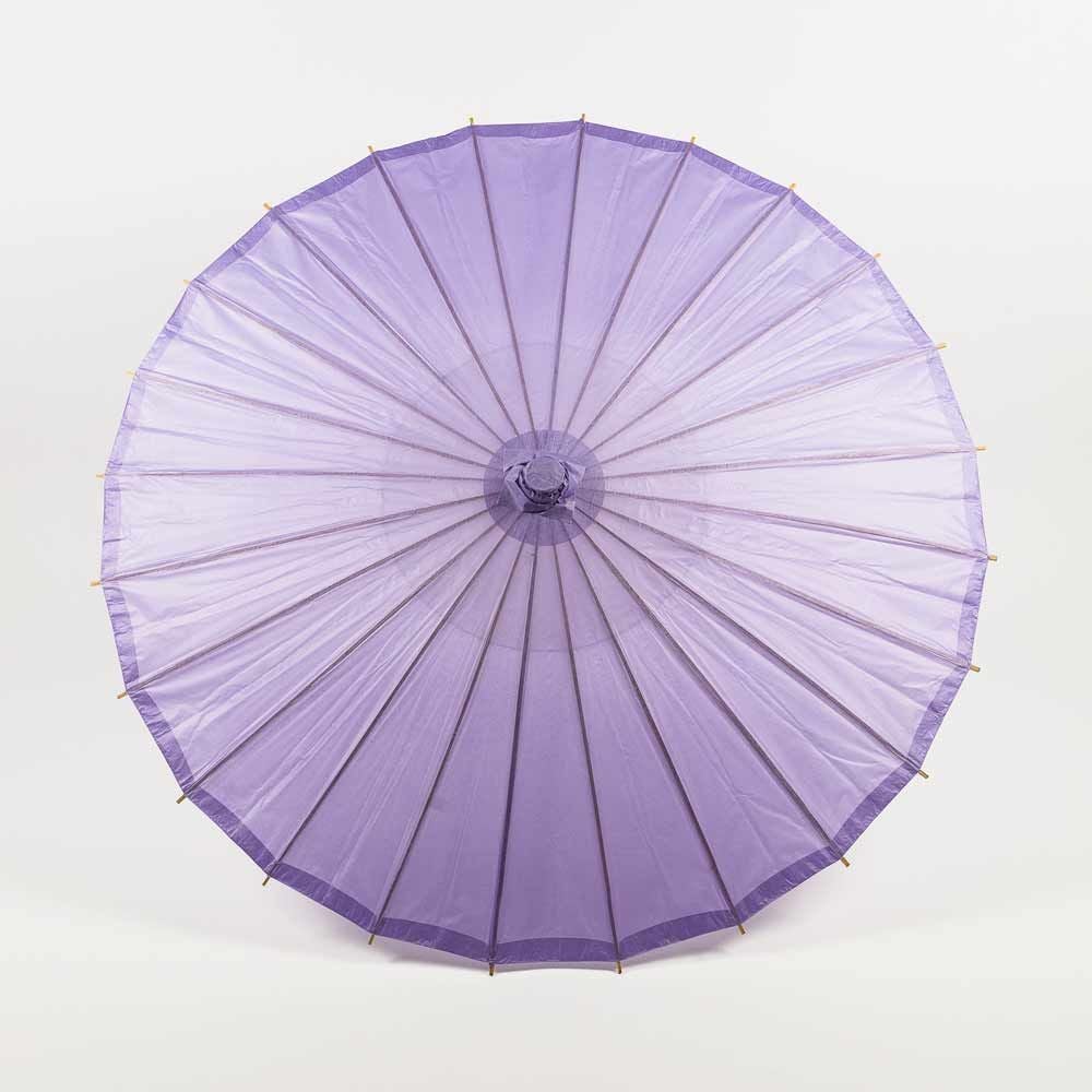 BULK PACK (10-Pack) 32&quot; Lavender Paper Parasol Umbrella with Elegant Handle
