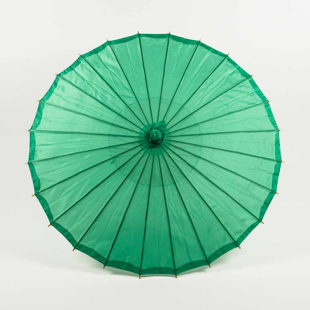 Quasimoon 32 Inch Dark Green Parasol Umbrella, Premium Nylon by PaperLanternStore, Adult Unisex