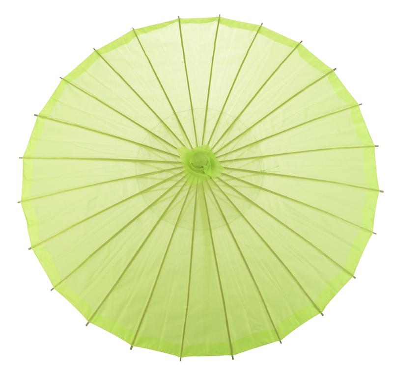 32" Neon Green Parasol Umbrella, Premium Nylon - Luna Bazaar | Boho & Vintage Style Decor