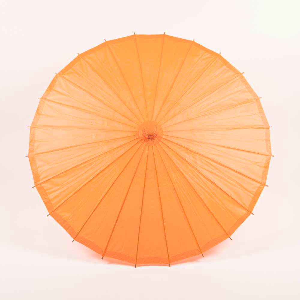 32" Orange Paper Parasol Umbrella - PaperLanternStore.com - Paper Lanterns, Decor, Party Lights & More