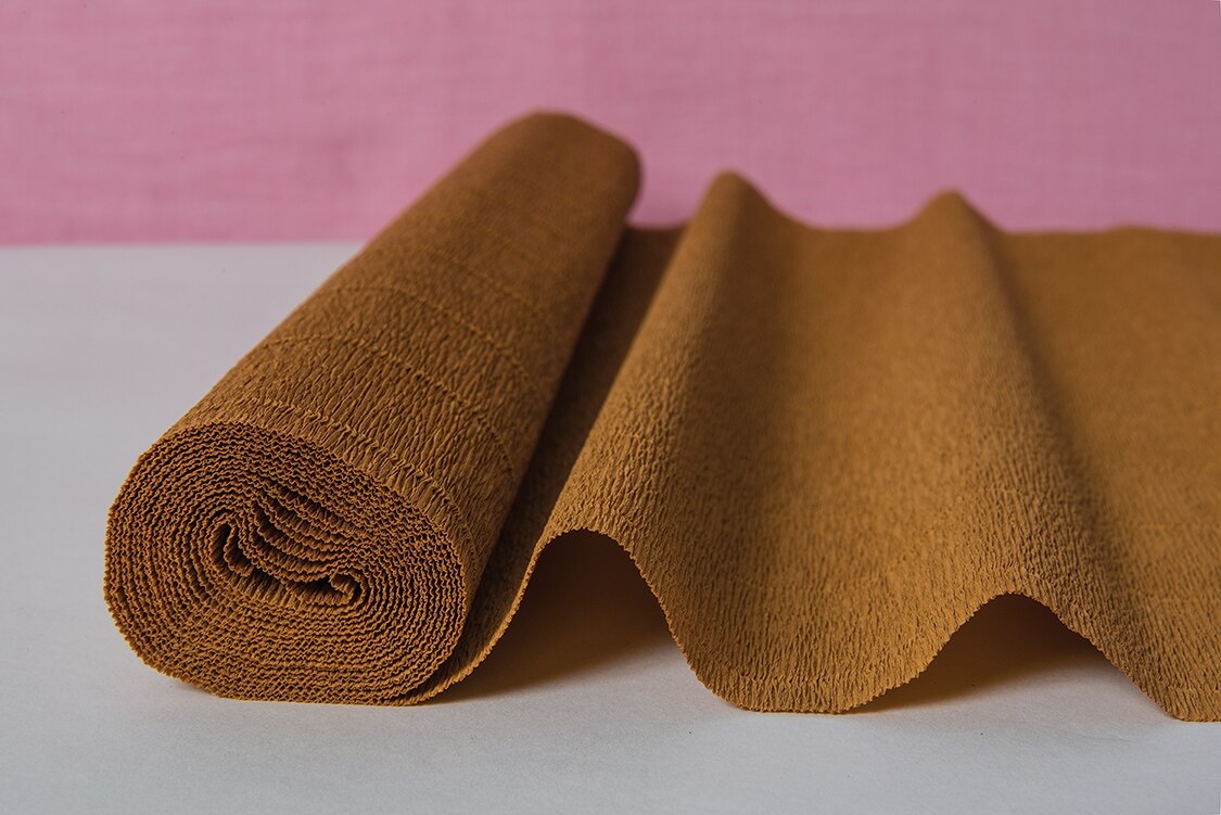 Butterscotch Orange Premium Heavy Italian Crepe Paper Roll and Table Runner, 20 Inches x 8 Feet - PaperLanternStore.com - Paper Lanterns, Decor, Party Lights &amp; More