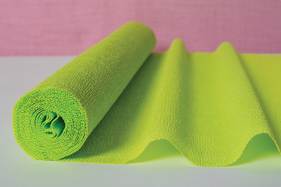 Chartreuse Green Premium Heavy Italian Crepe Paper Roll and Table Runner, 20 Inches x 8 Feet - PaperLanternStore.com - Paper Lanterns, Decor, Party Lights &amp; More