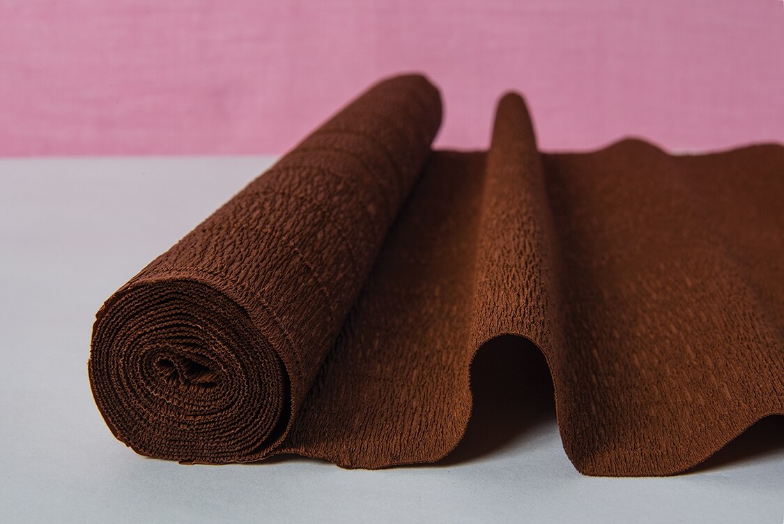 Chocolate Brown Premium Heavy Italian Crepe Paper Roll and Table Runner, 20 Inches x 8 Feet - PaperLanternStore.com - Paper Lanterns, Decor, Party Lights &amp; More