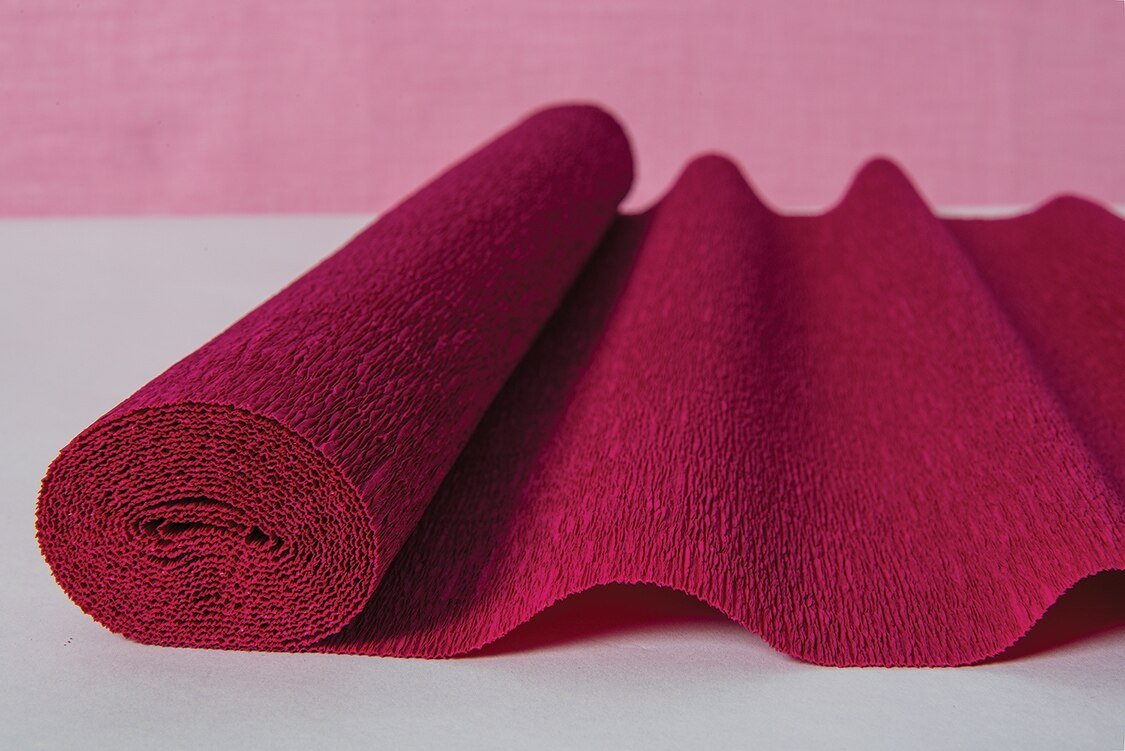 Cassis Pink Premium Heavy Italian Crepe Paper Roll and Table Runner, 20 Inches x 8 Feet - PaperLanternStore.com - Paper Lanterns, Decor, Party Lights &amp; More