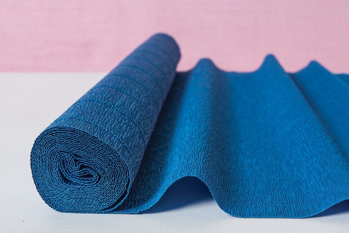 Horizon Blue Premium Heavy Italian Crepe Paper Roll &amp; Table Runner. 180 gram weight - PaperLanternStore.com - Paper Lanterns, Decor, Party Lights &amp; More