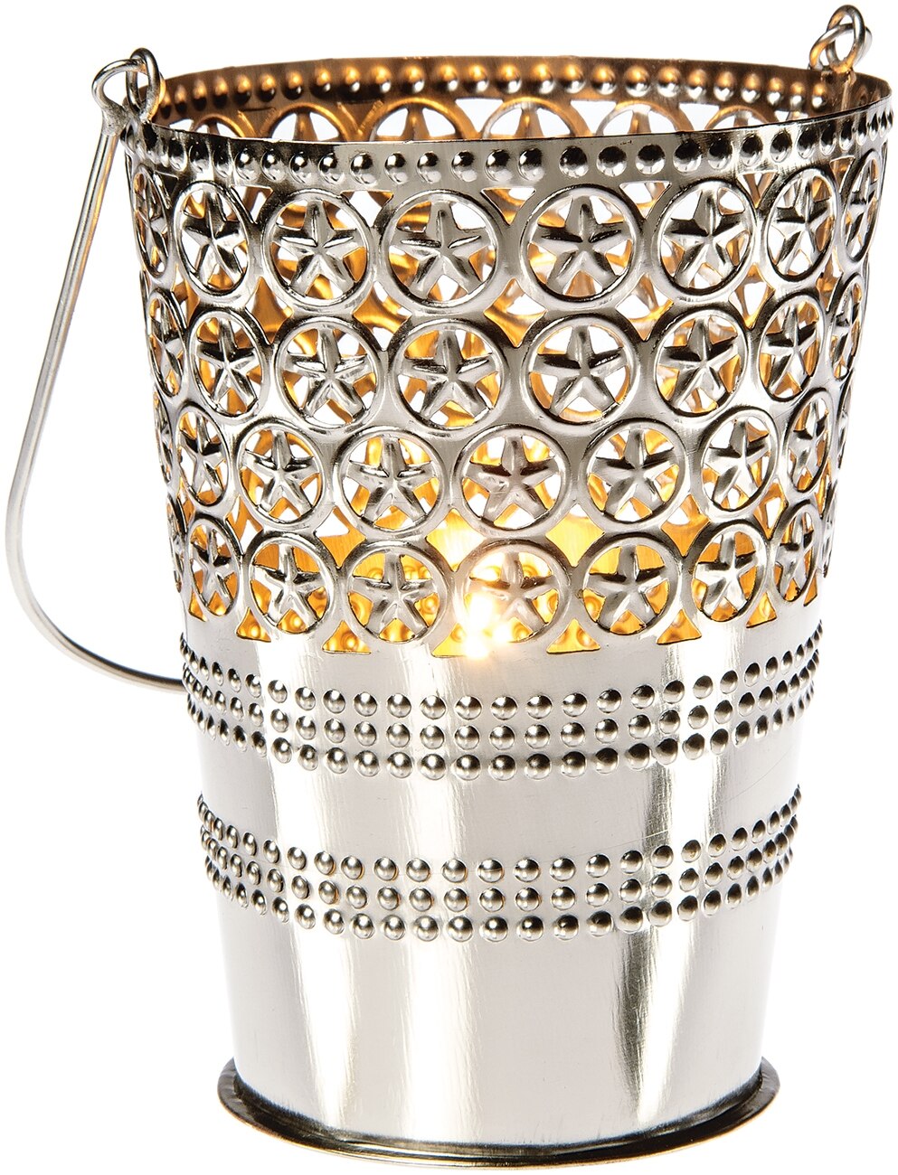 Large Tara Punched Tin Star Shadow Lantern - PaperLanternStore.com - Paper Lanterns, Decor, Party Lights &amp; More