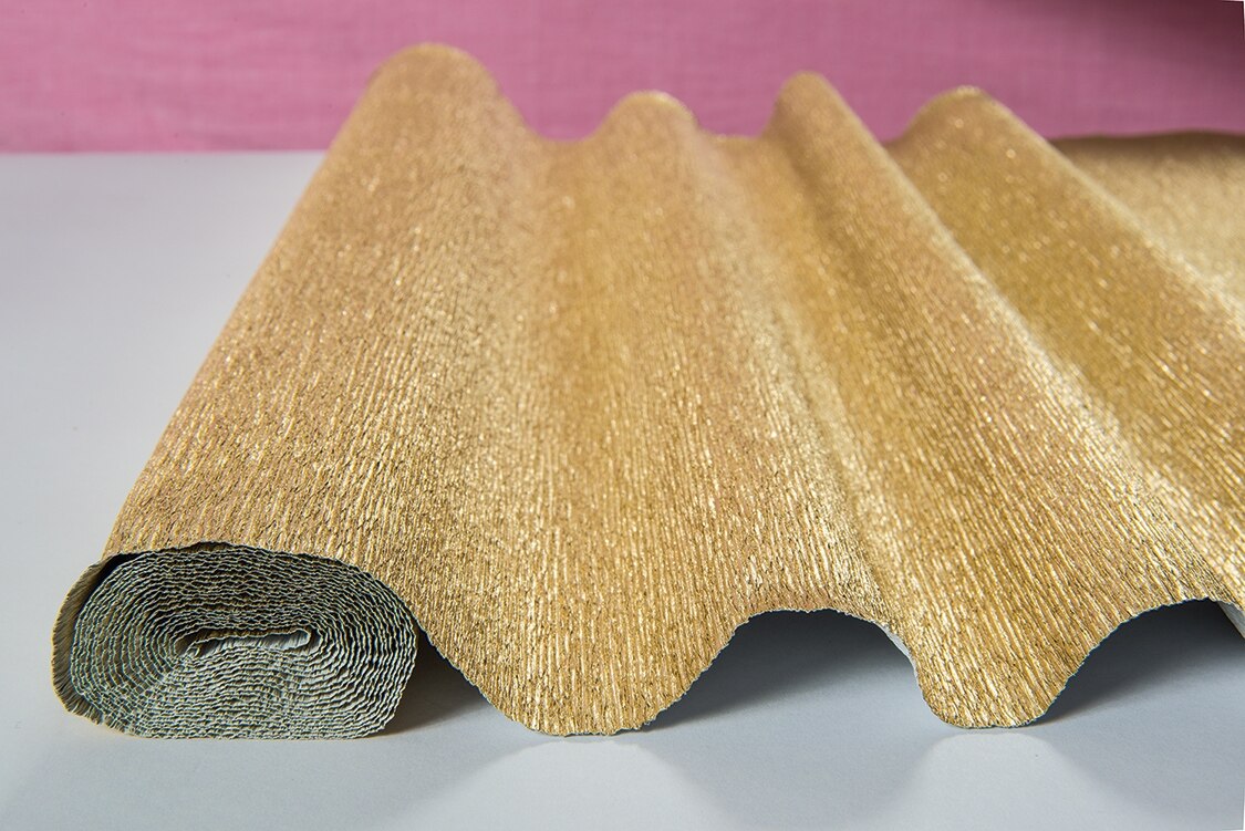 Champagne Premium Heavy Italian Crepe Paper Roll and Table Runner, 20 Inches x 8 Feet - PaperLanternStore.com - Paper Lanterns, Decor, Party Lights &amp; More