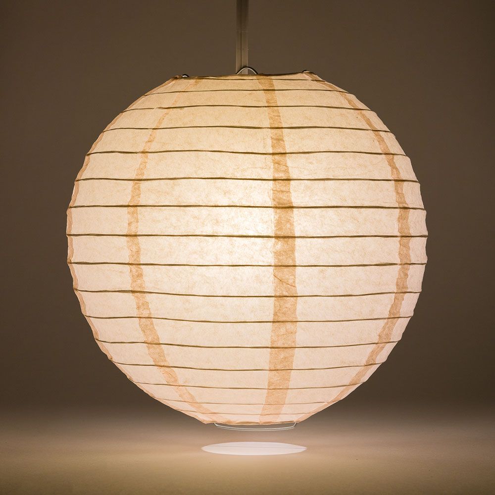 30" Rose Quartz Pink Jumbo Round Paper Lantern, Even Ribbing, Chinese Hanging Wedding & Party Decoration - PaperLanternStore.com - Paper Lanterns, Decor, Party Lights & More